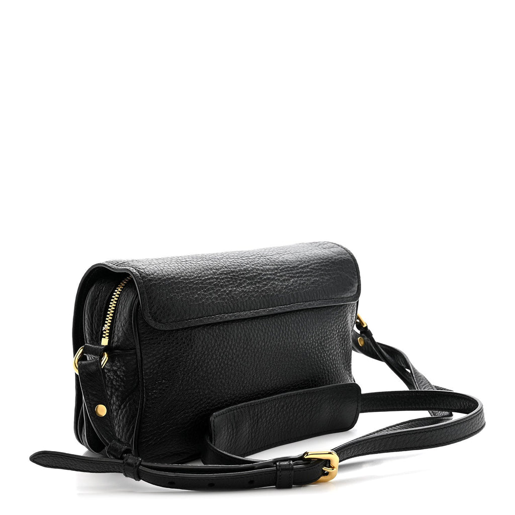 Vitello Phenix Crossbody Bag Black