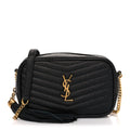 Grain De Poudre Matelasse Monogram Mini Lou Camera Bag Black