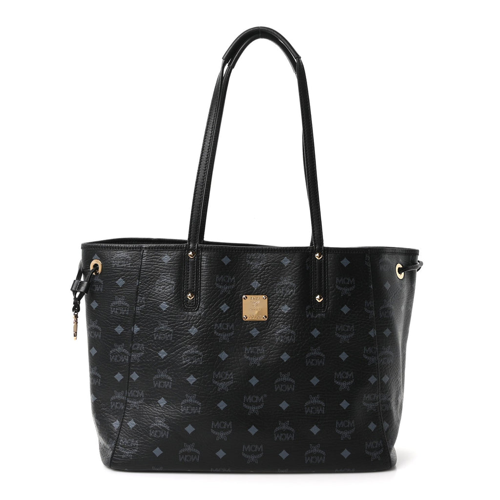Visetos Medium Liz Reversible Shopper Tote Black