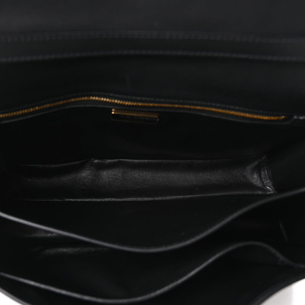 Calfskin Medium Soft Sound Shoulder Bag Black