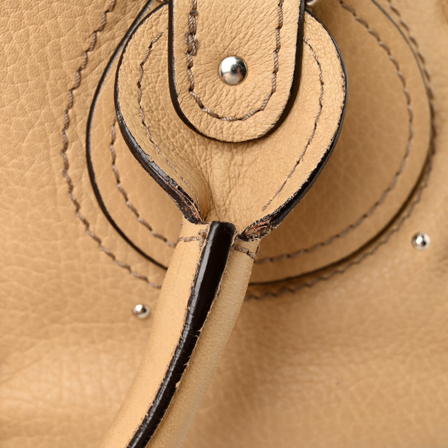 Calfskin Medium Paddington Satchel Taupe