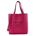 Calfskin XXS Everyday Tote Rose Magenta Black