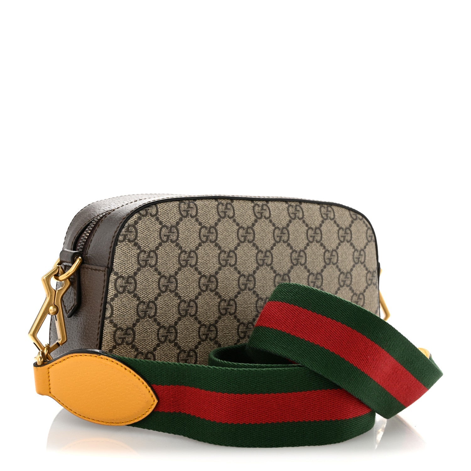 GG Supreme Monogram Web Neo Vintage Shoulder Bag Beige New Acero Crop