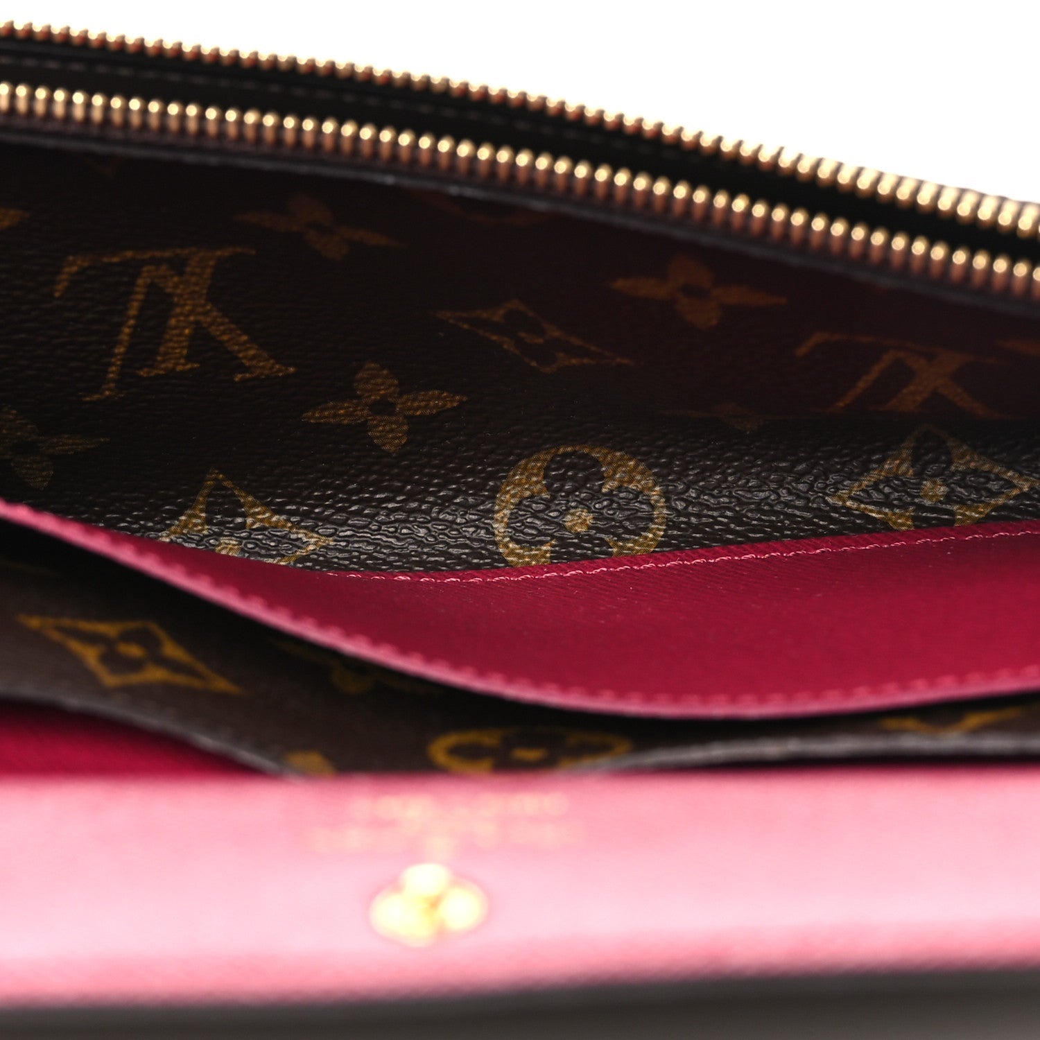 Monogram Emilie Wallet Fuchsia