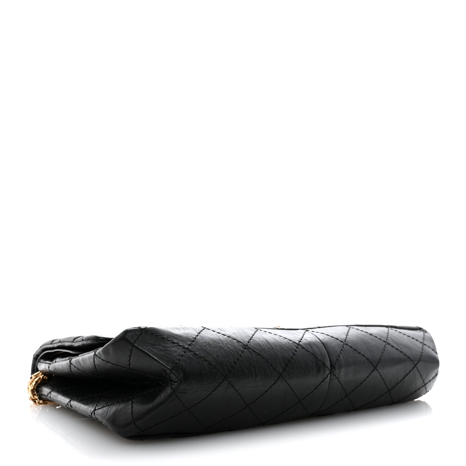 Aged Calfskin Quilted 2.55 Reissue 227 Flap Black