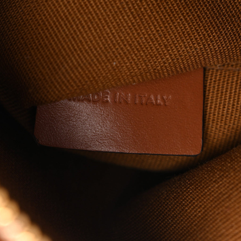 Triomphe Canvas Calfskin Small Boston Bag Tan