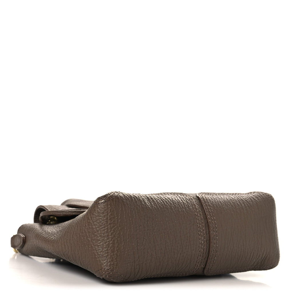 Textured Calfskin Mini Pashli Satchel Taupe