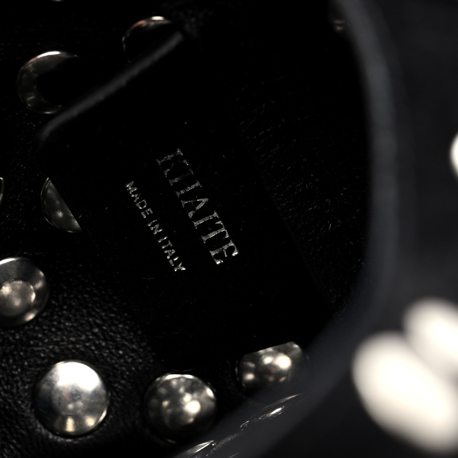 Suede Studded Small Livia Black