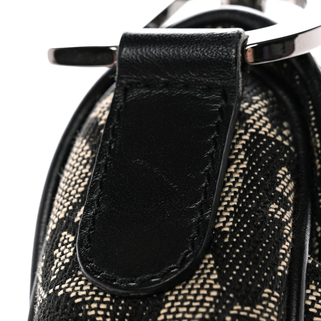Monogram Saddle Bag Black