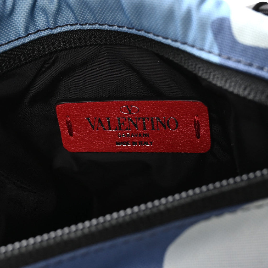 Nylon Camouflage Backpack Blue