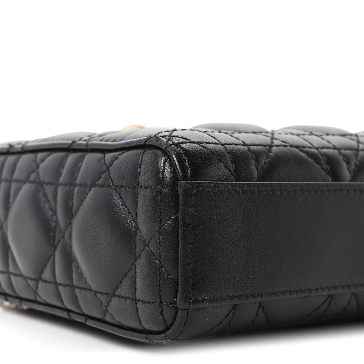 Lambskin Cannage Medium Lady D-Joy Black