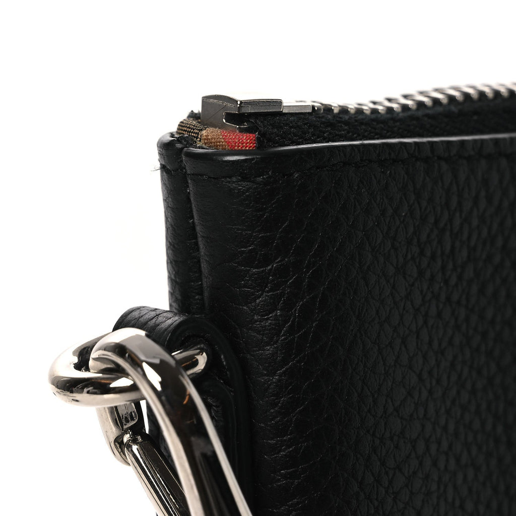 Grained Calfskin Peyton TB Crossbody Bag Black