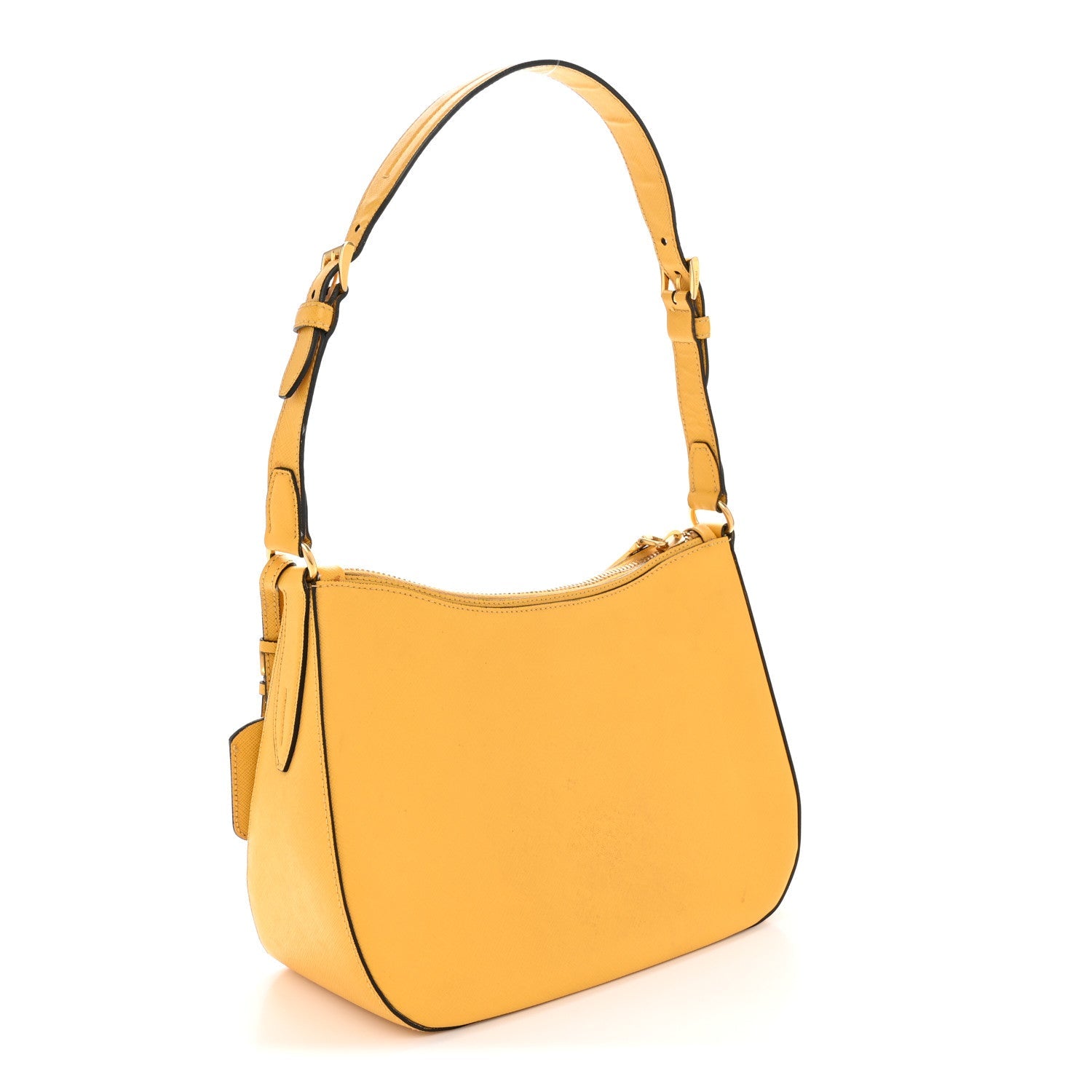 Saffiano Lux Shoulder Bag Soleil