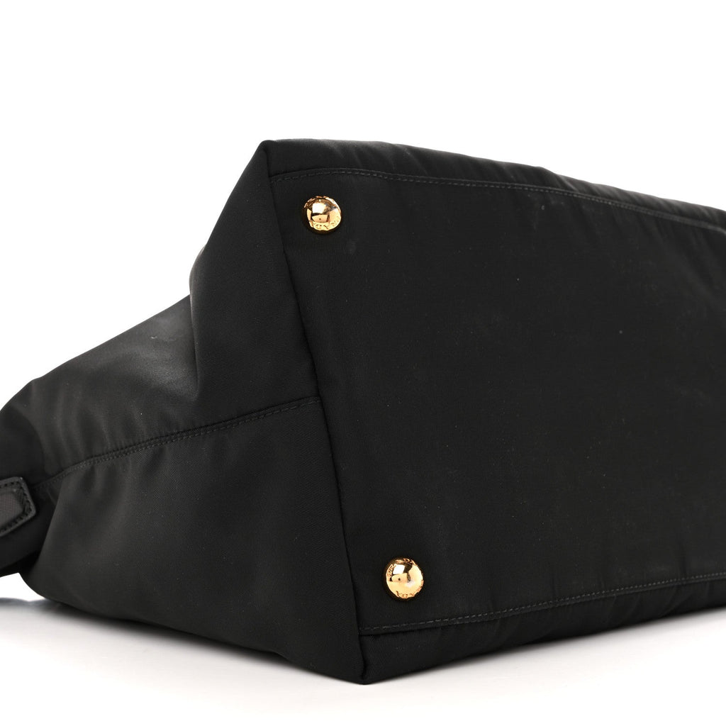 Tessuto Nylon Saffiano Tote Black