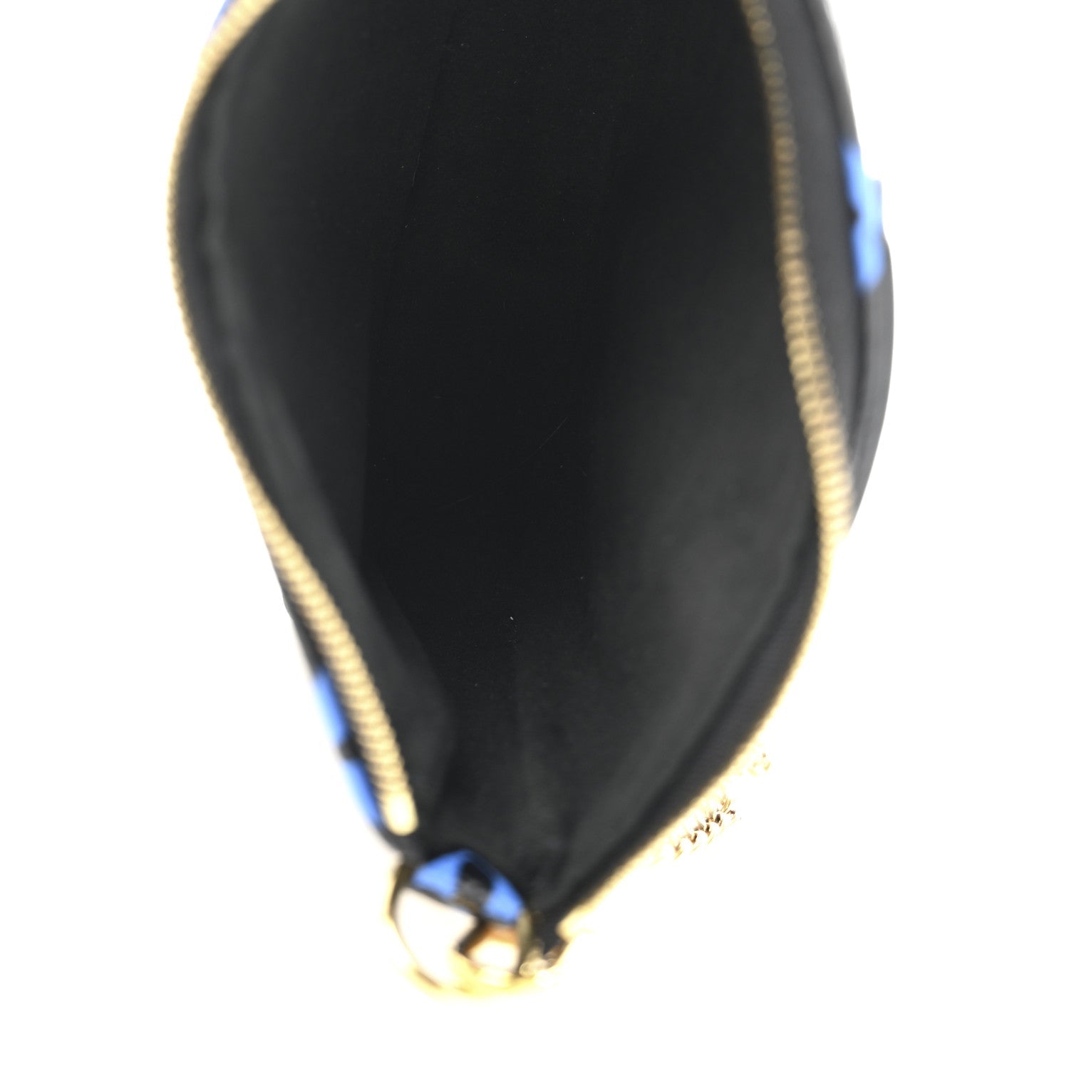 Colored Monogram Mini Pochette Accessories Blue Black