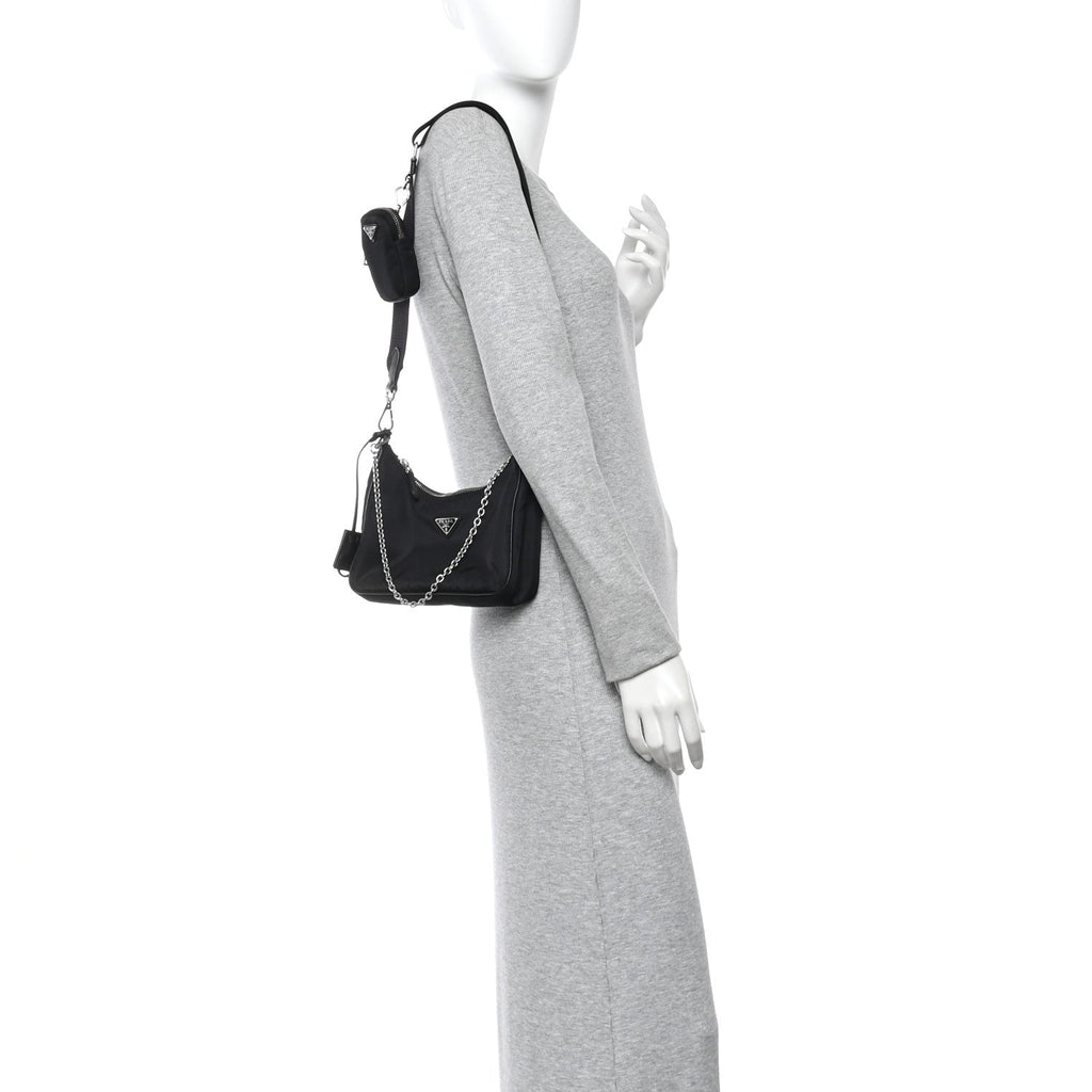 Nylon Re-Edition 2005 Shoulder Bag Black