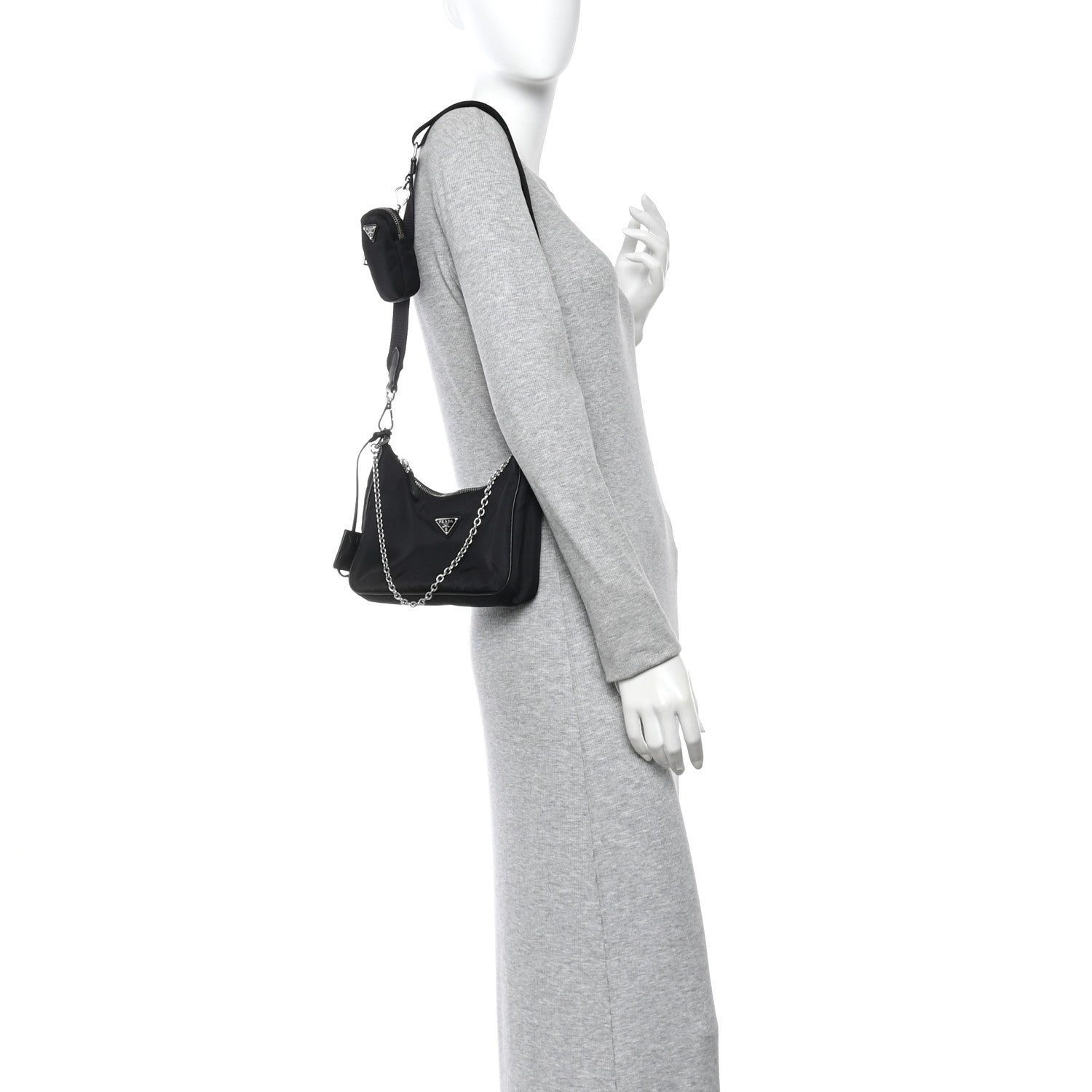 Nylon Re-Edition 2005 Shoulder Bag Black