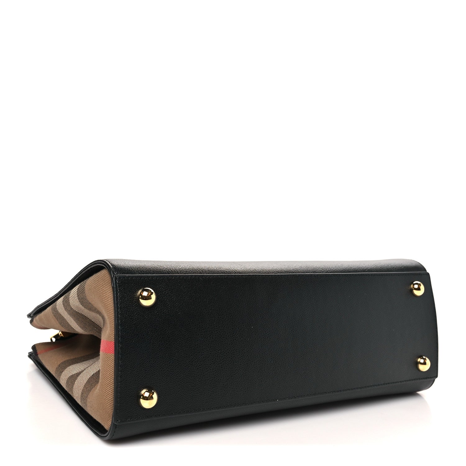 Calfskin Mega Check Small Banwell Tote Black