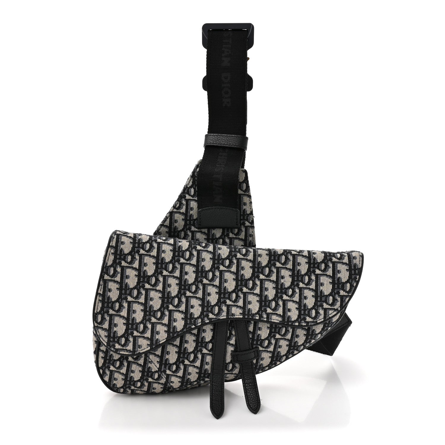 Oblique Mens Saddle Bag Blue
