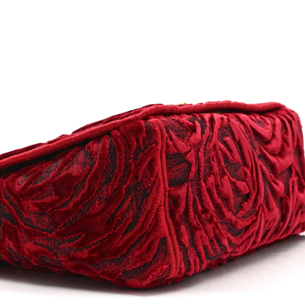 Velvet Rose Medium Caro Bag Rouge
