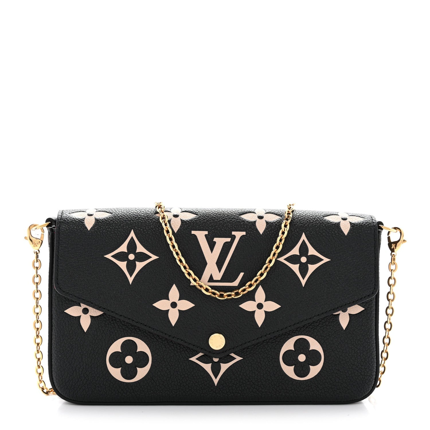 Empreinte Monogram Giant Felicie Pochette Black Beige