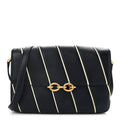 Lambskin Quilted Le Maillon Satchel Marine