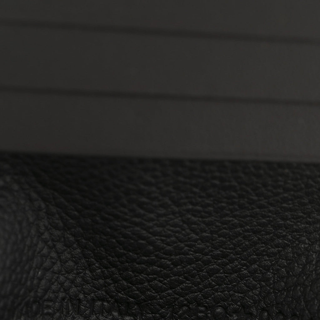 Grained Calfskin Embossed Dior Gravity BiFold Wallet Black