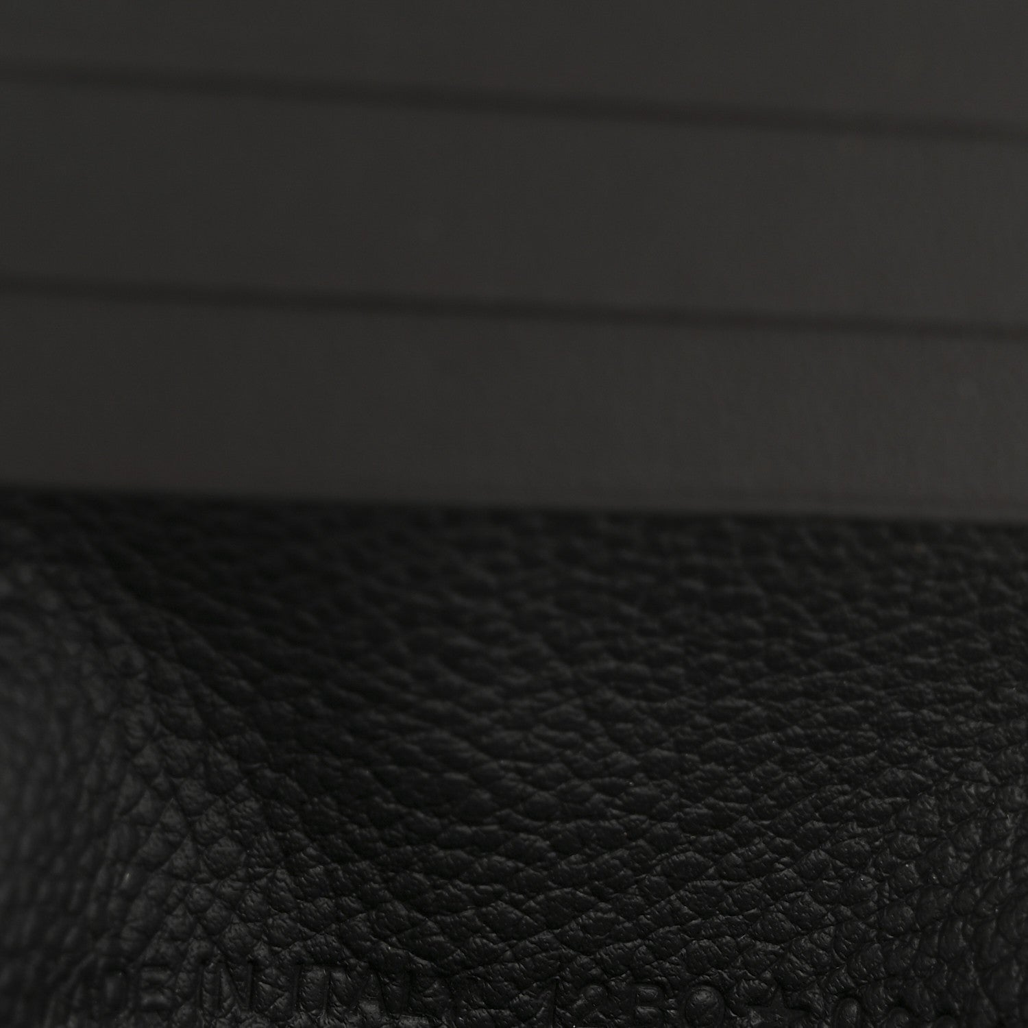 Grained Calfskin Embossed Dior Gravity BiFold Wallet Black