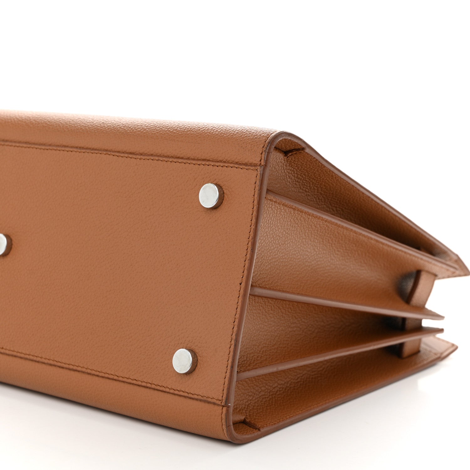 Grained Calfskin Small Sac De Jour Saddle Brown