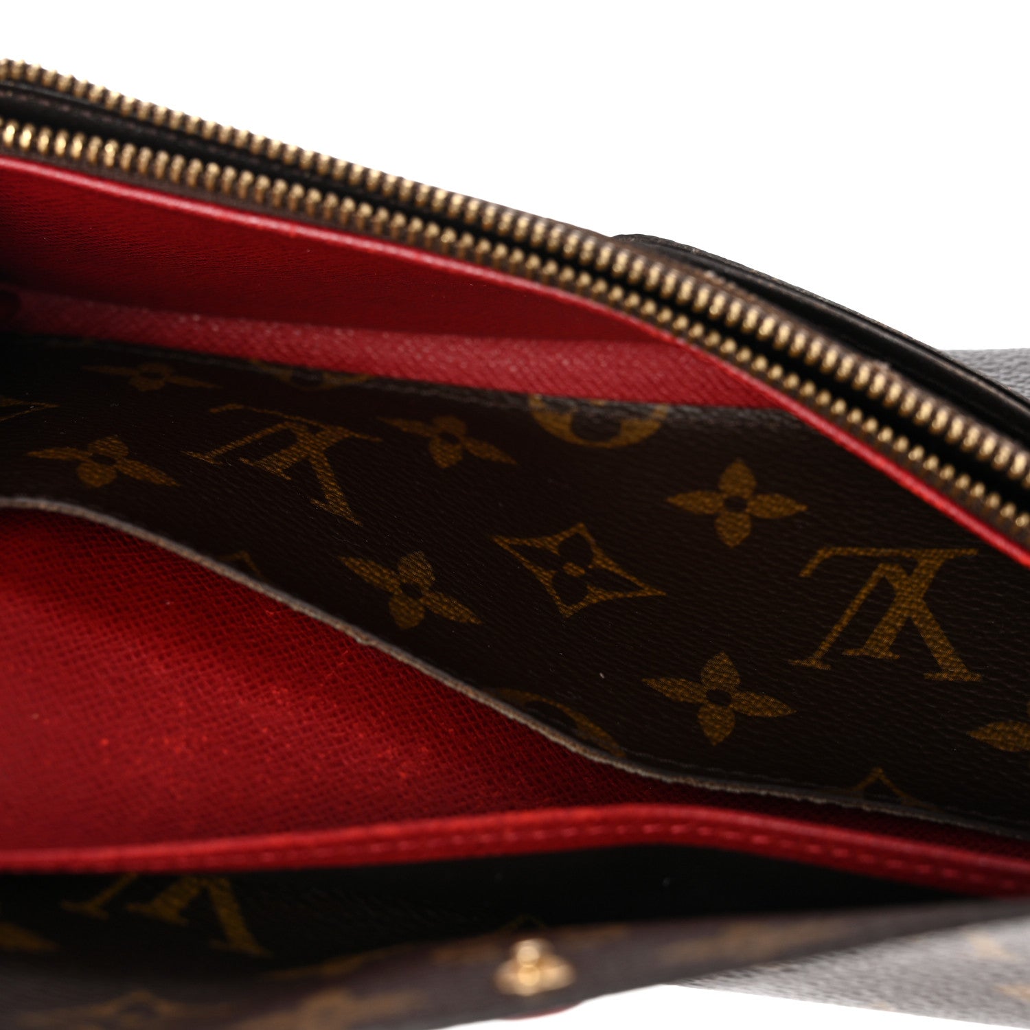 Monogram Emilie Wallet Red