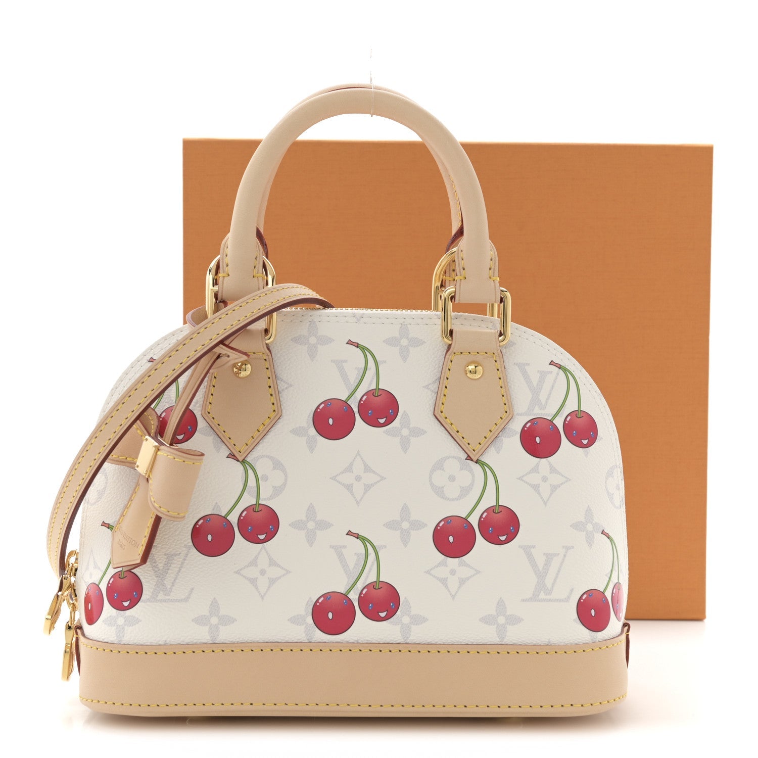 LV X TM Monogram Cerises Alma BB White