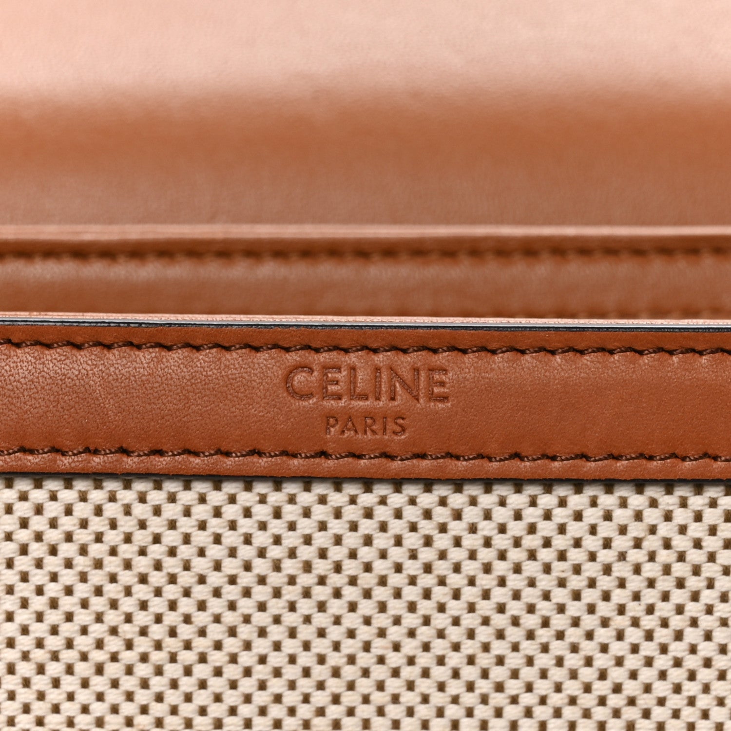 Textile Natural Calfskin Teen Triomphe White Tan