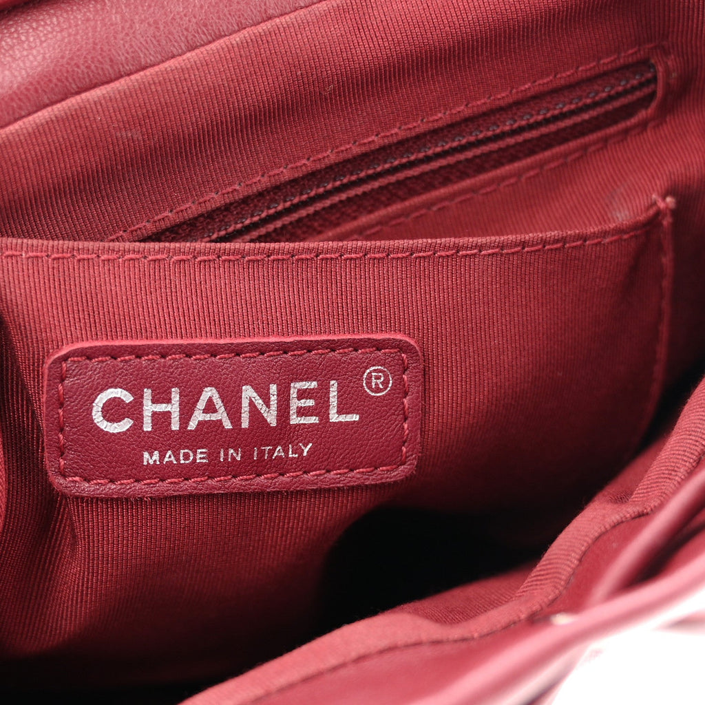 Lambskin Quilted Small Urban Spirit Backpack Red