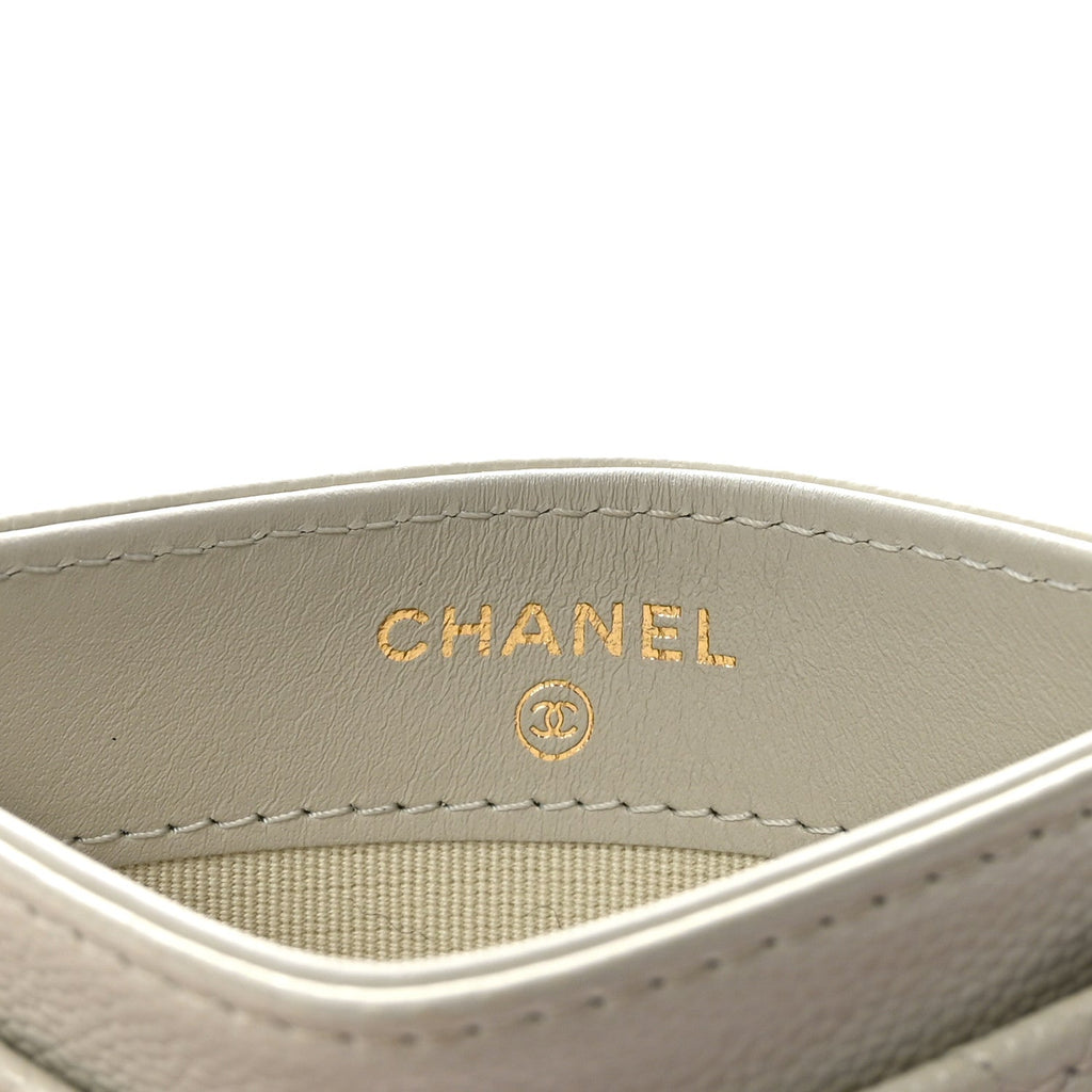 Caviar Quilted  Holder White