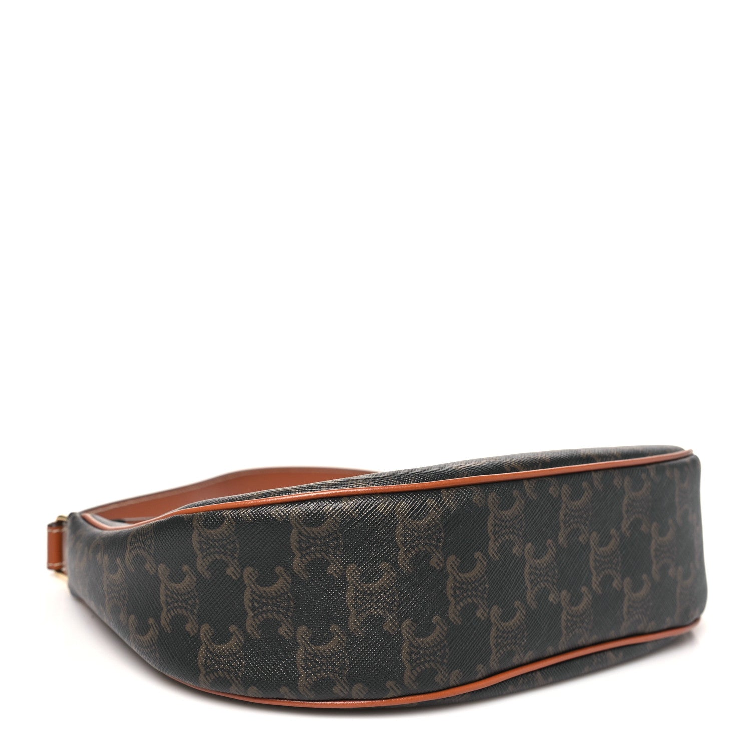 Triomphe Canvas Calfskin Ava Shoulder Bag Tan