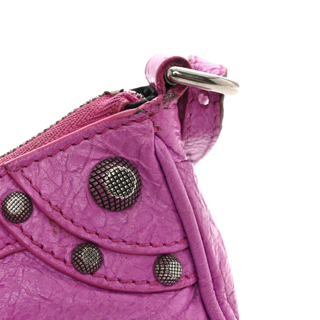 Agneau Arena Le Cagole Mini Purse With Chain Lipstick Pink