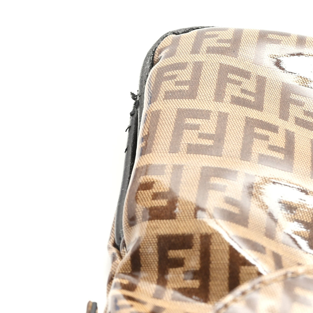 Vinyl Zucchino Baguette Double Flap Tobacco