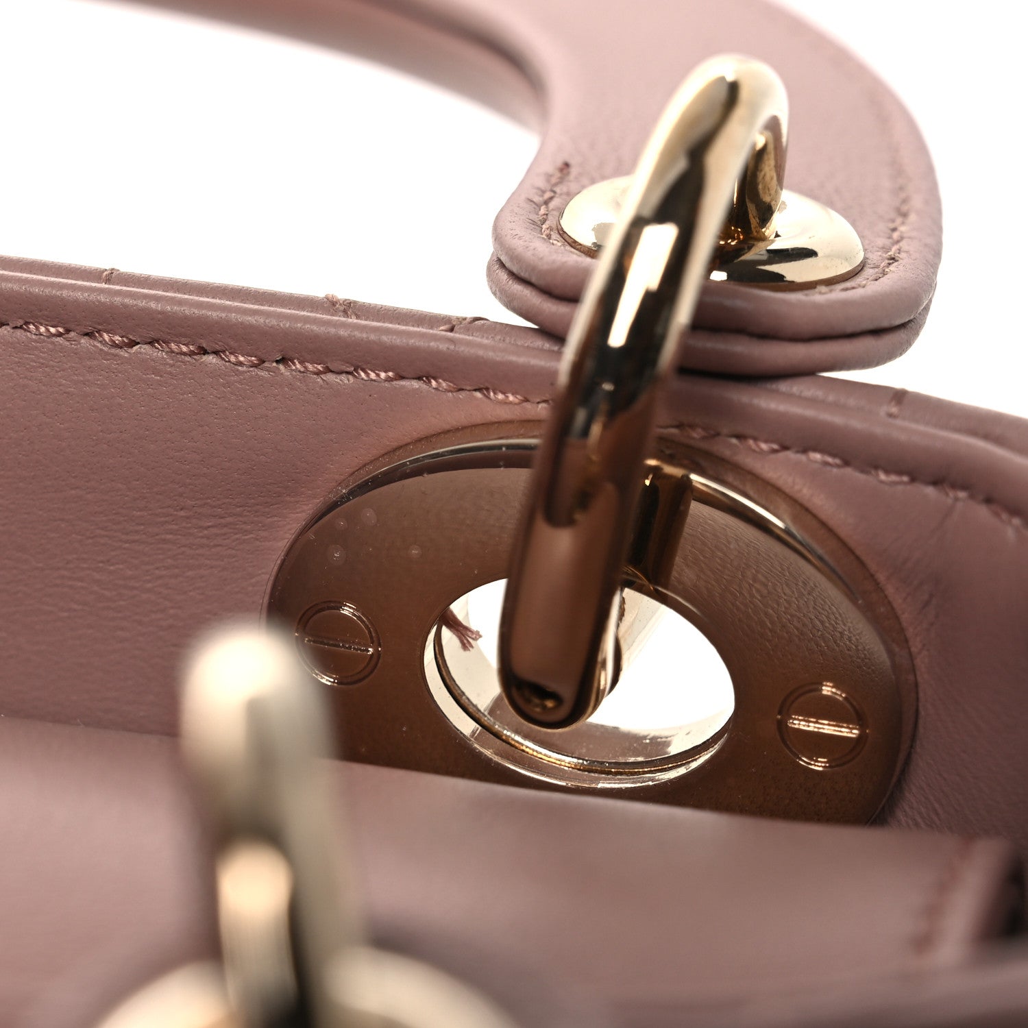 Lambskin Cannage Mini Lady Dior Blush