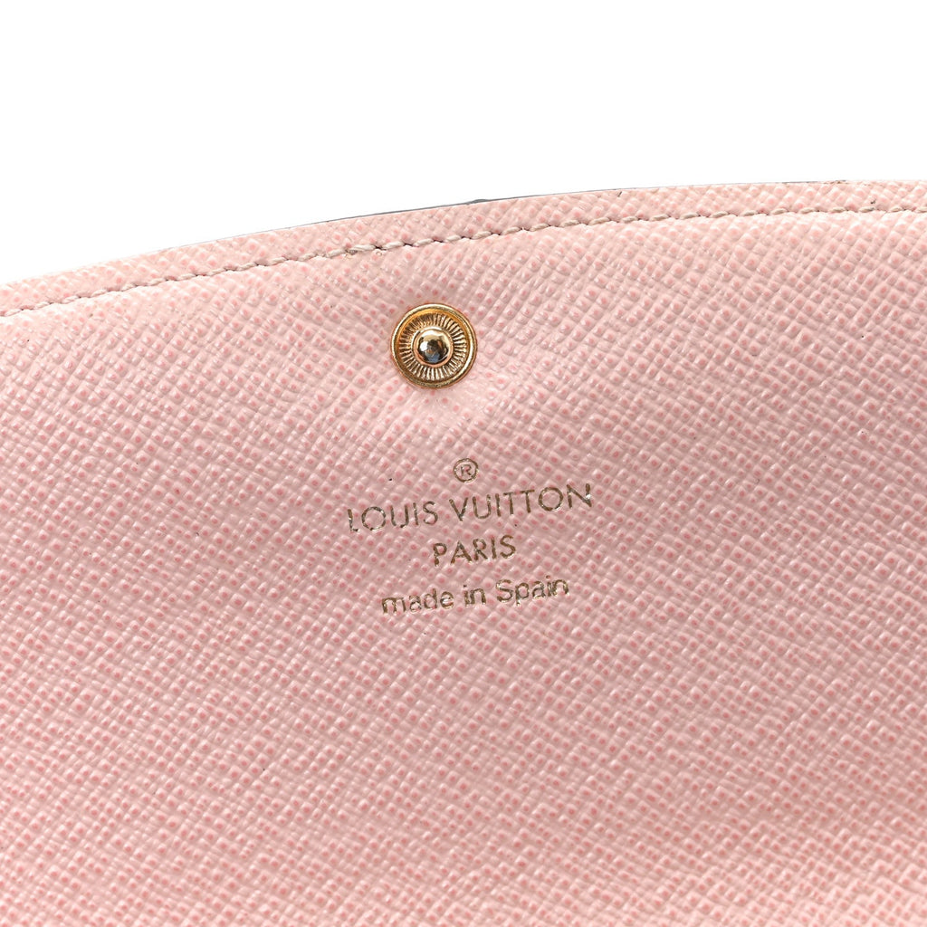 Monogram Emilie Wallet Rose Ballerine