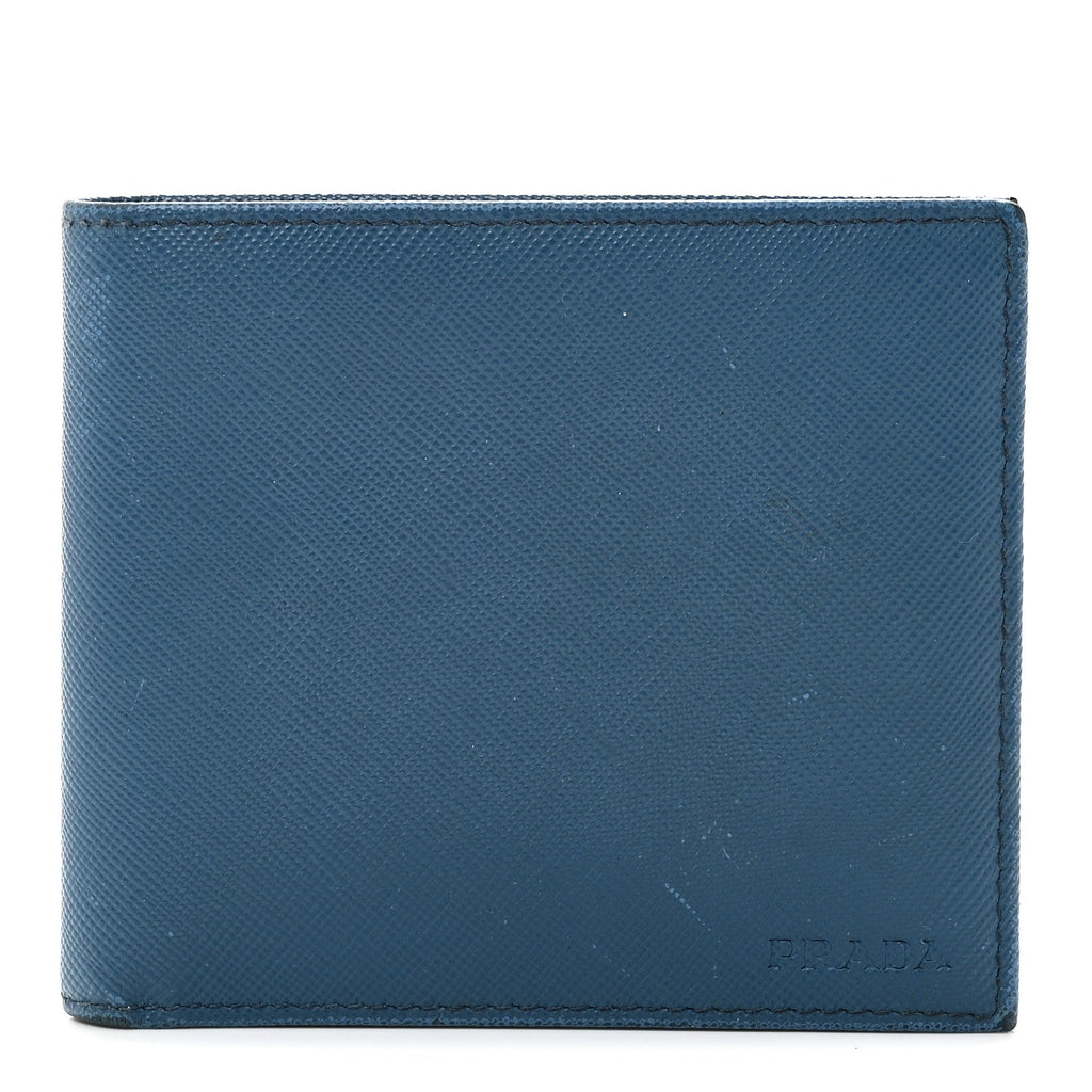 Saffiano Bi-Fold Wallet Cobalto