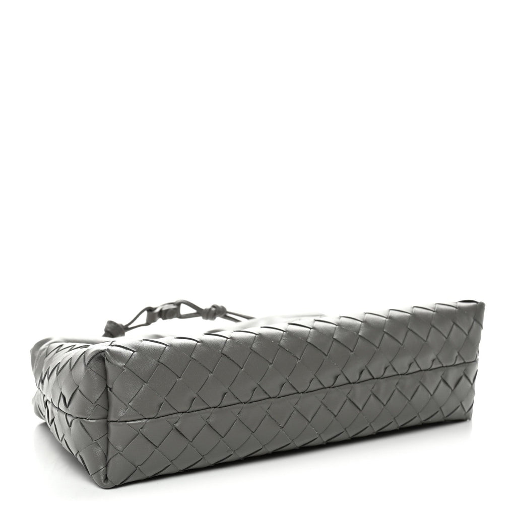 Nappa Intrecciato Dustbag Notte Shoulder Bag Basalt