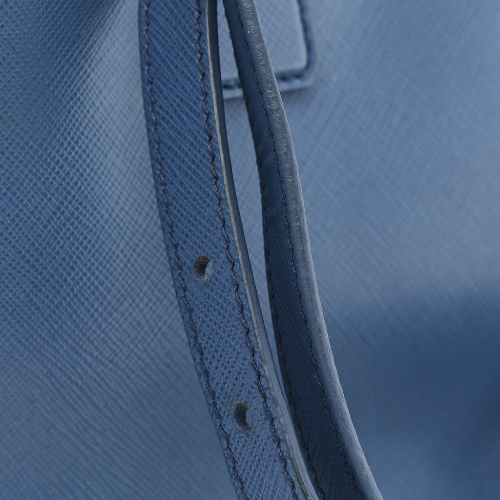 Saffiano Small Galleria Double Zip Tote Cobalto
