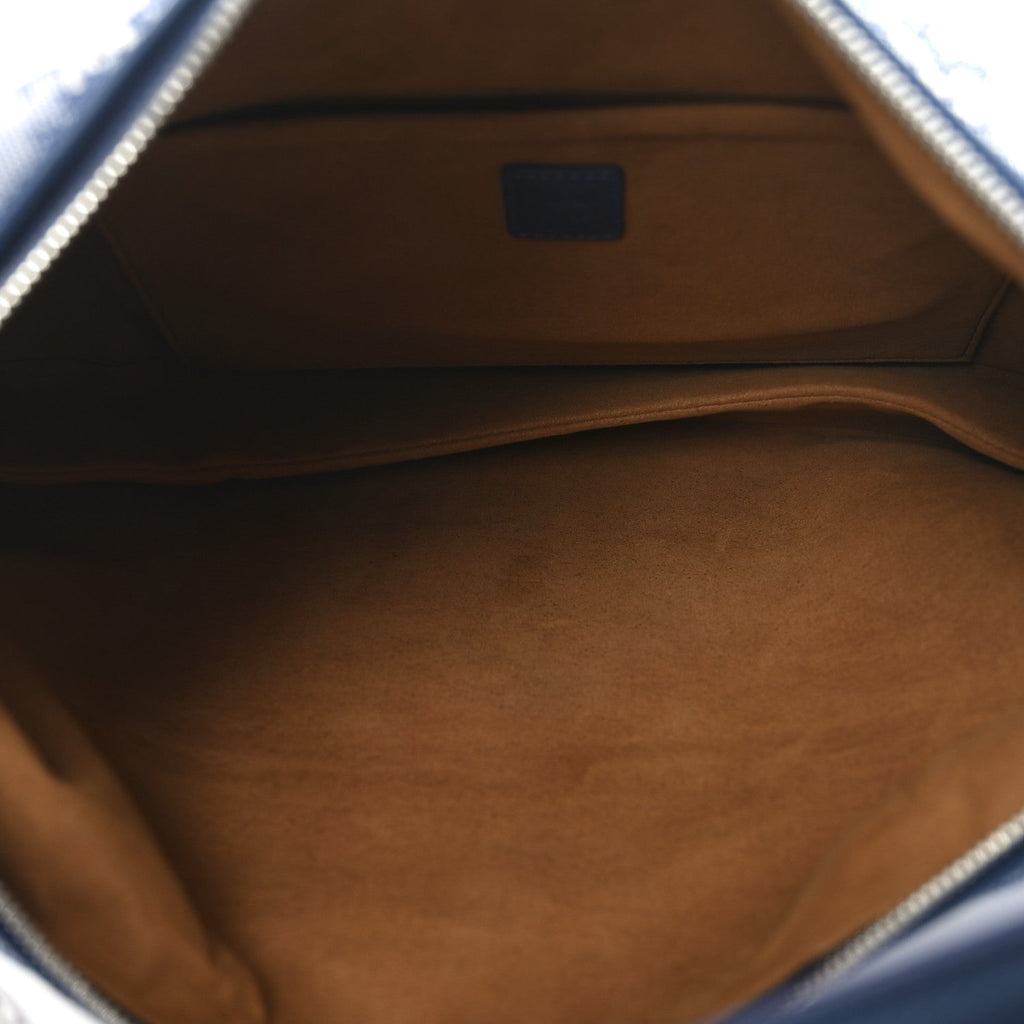 Vintage Jacquard Monogram Hobo Blue