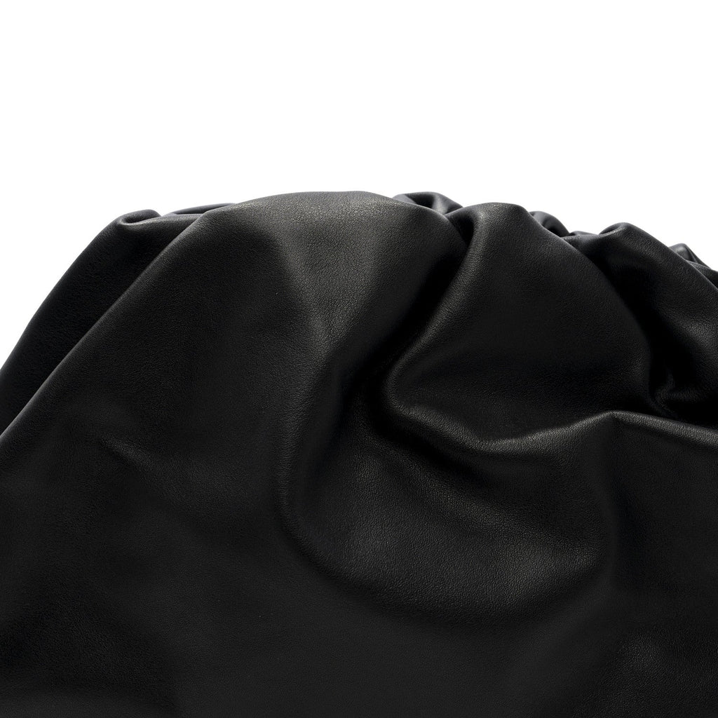Smooth Butter Calf The Pouch Oversized Clutch Black