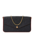 Empreinte Pochette Felicie Chain Wallet Marine Rouge