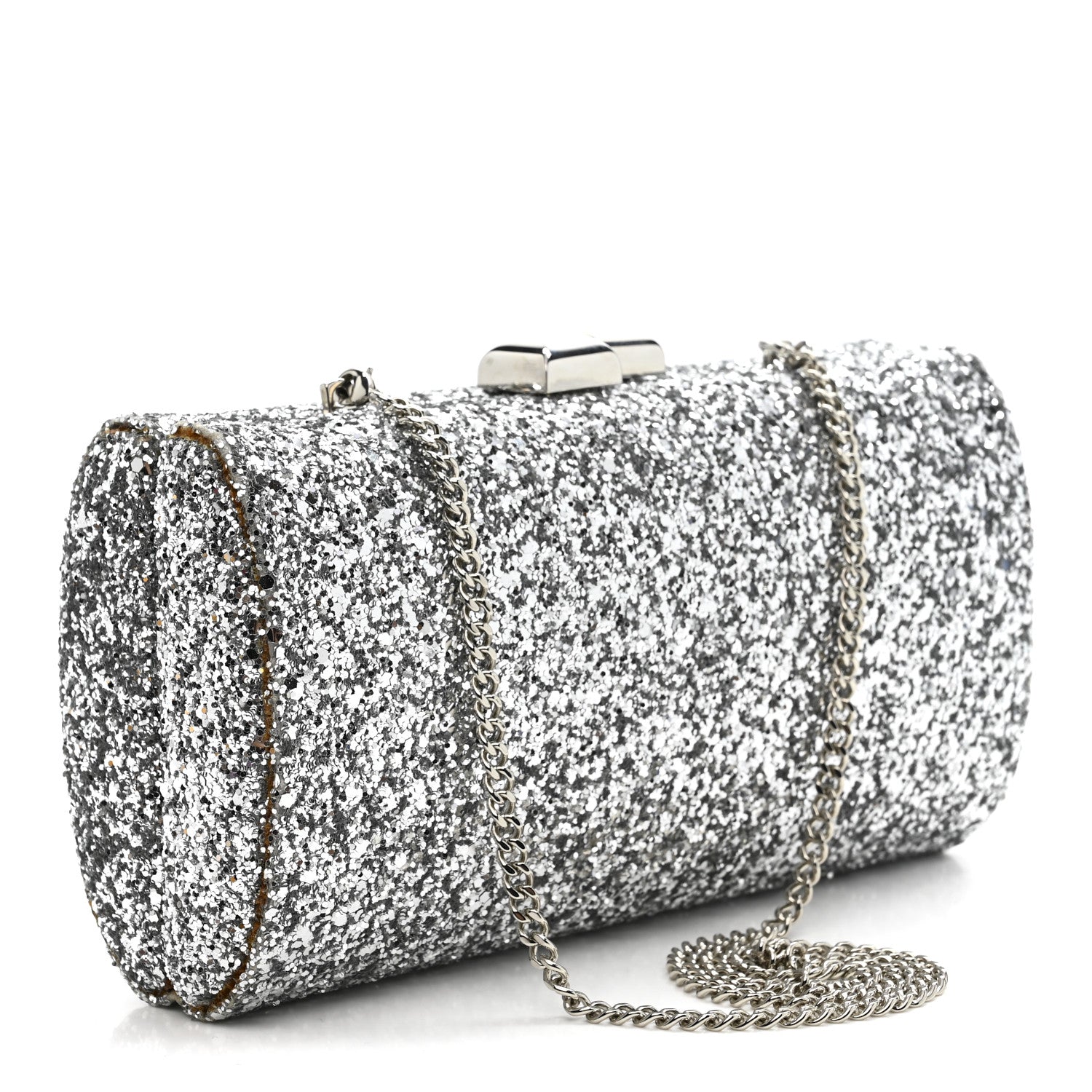 Glitter Celeste Clutch Silver