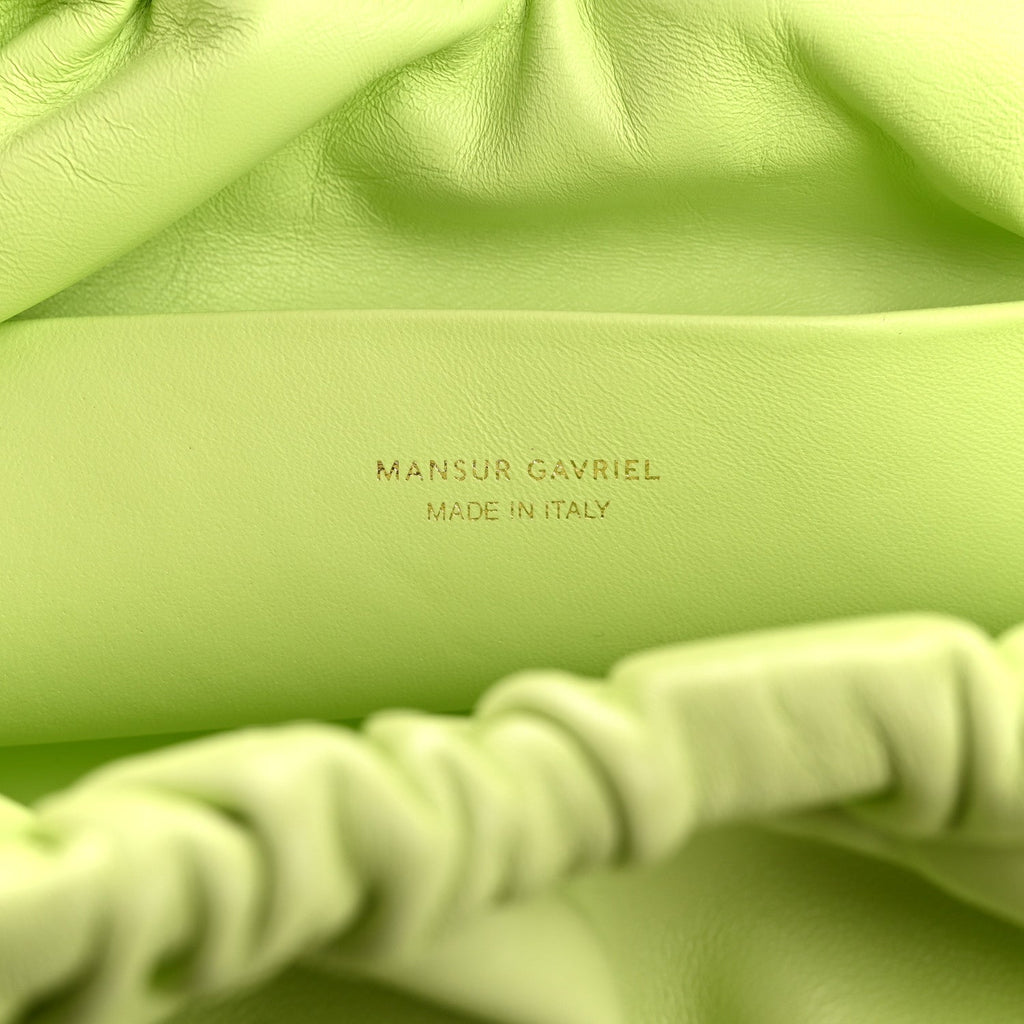 Lambskin Cloud Clutch Mint