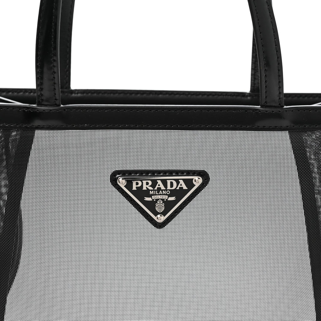Mesh Small Tote Bag Black