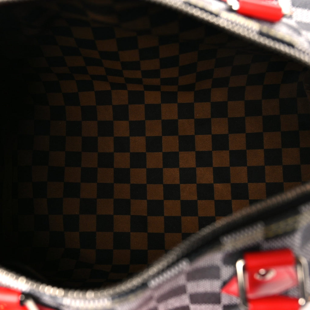 Damier Speedy Bandouliere 30 Black White