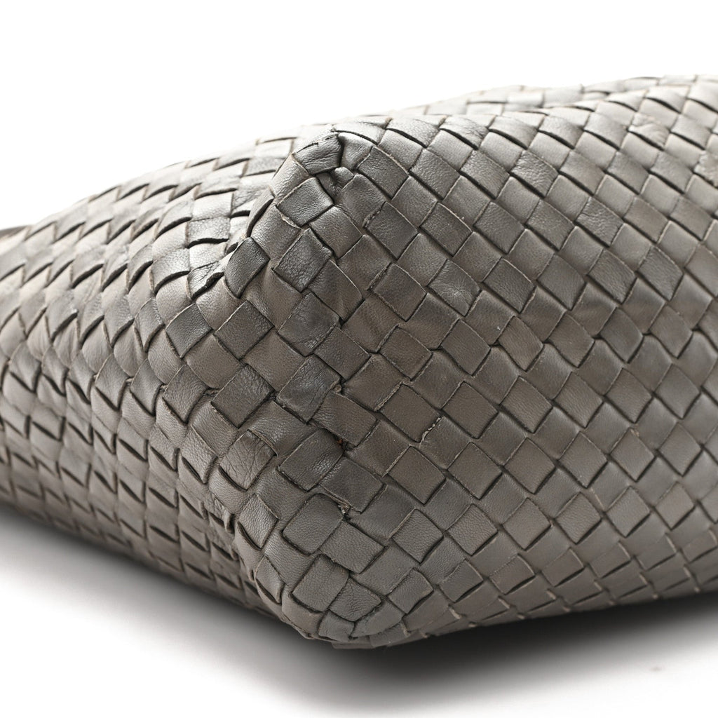 Nappa Intrecciato Small Seamless Tote  Grey